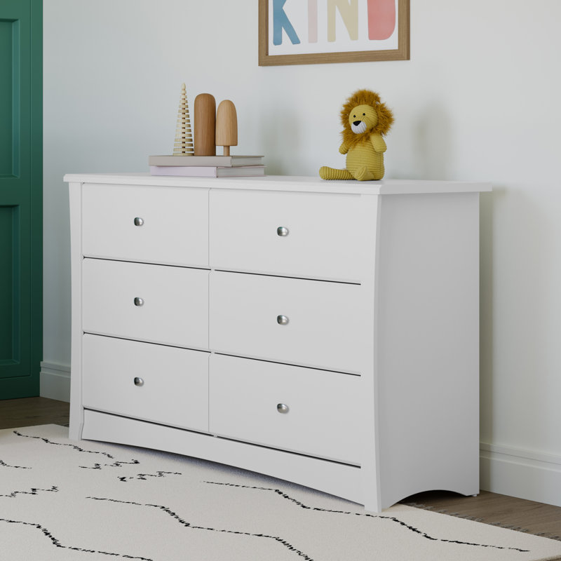 Storkcraft Crescent 6 Drawer Double Dresser & Reviews Wayfair